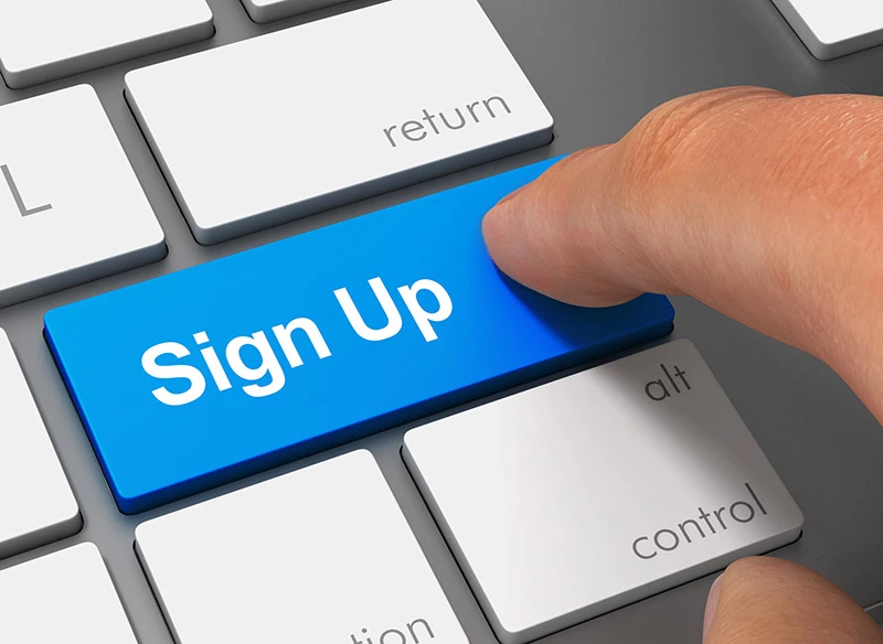 Smart Health Insurance Sign Up Keyboard